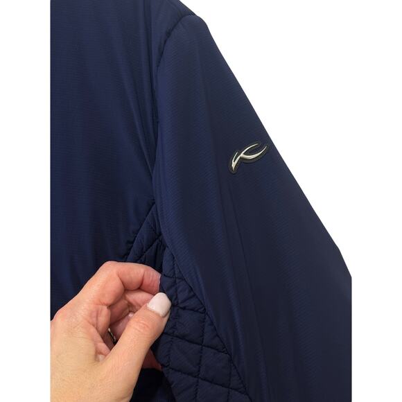 Kjus Macuna Insulation Jacket Womens 40 / L US Navy Blue Quilted Zip Branded GCP - Picture 4 of 16